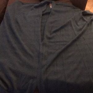 Short sleeve cardigan teal color